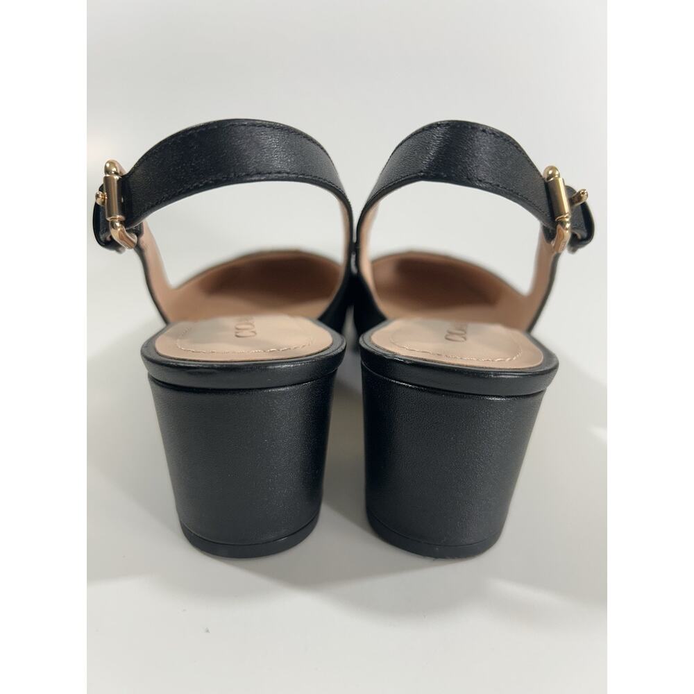 Coach Erica Leather Slingbacks Black Patent FG4251 - Size 8B - Picture 5 of 7